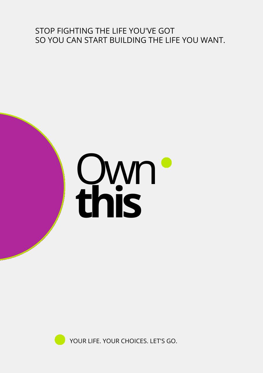 The OWN THIS downloadable PDF workbook cover
